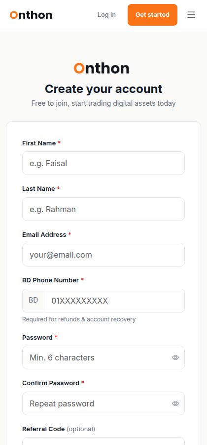 Register form