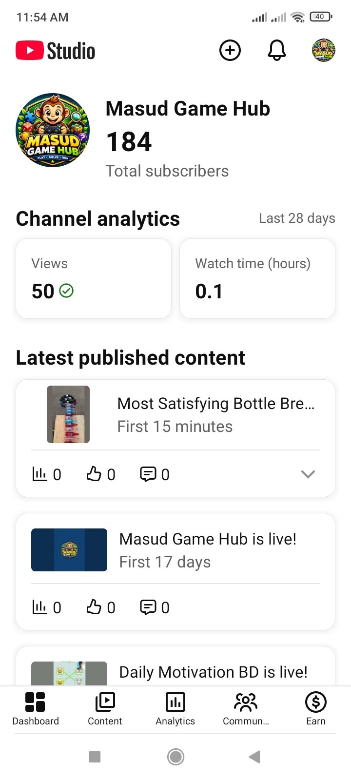 YouTube channel Sell