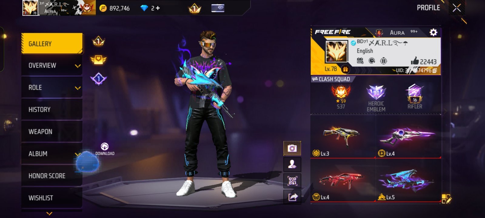 78 Level Pro id