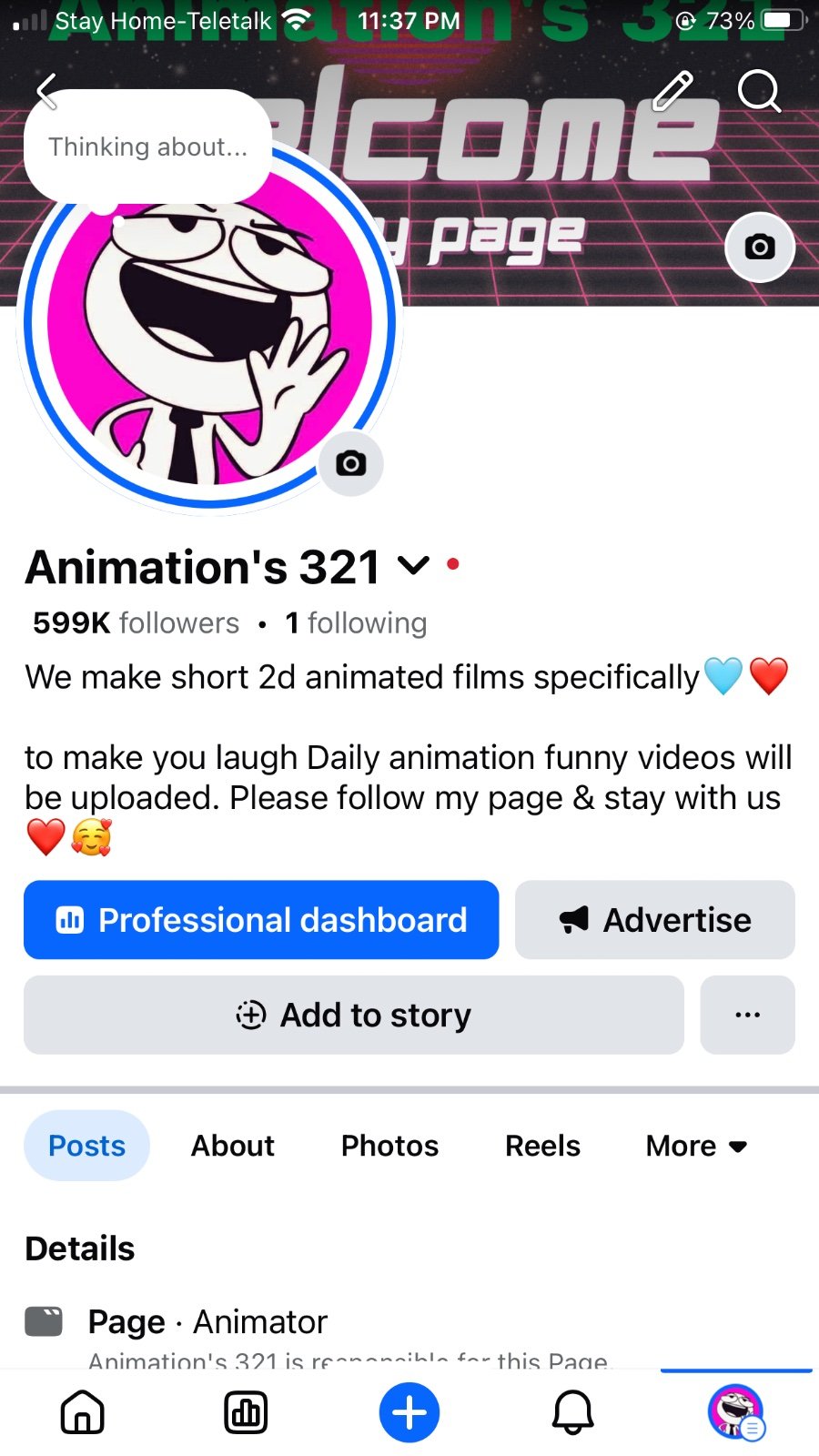 FACEBOOK PAGE -599k Members Full Fresh