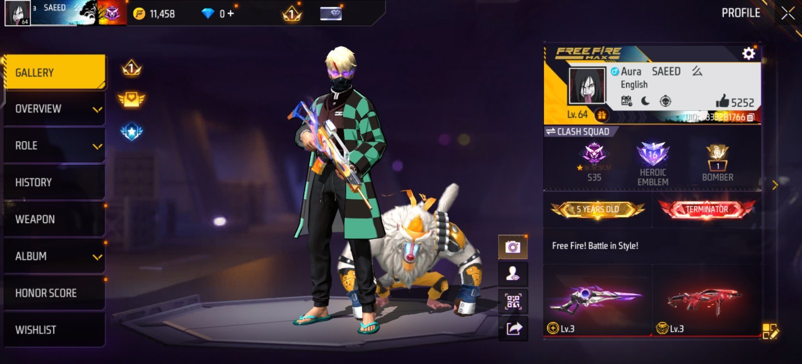 10 Evo Guns available Account With good collection