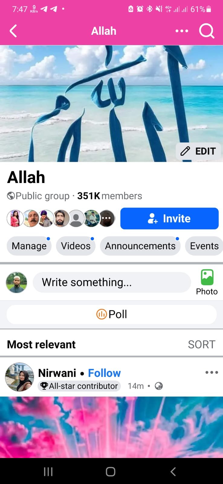 Facebook group