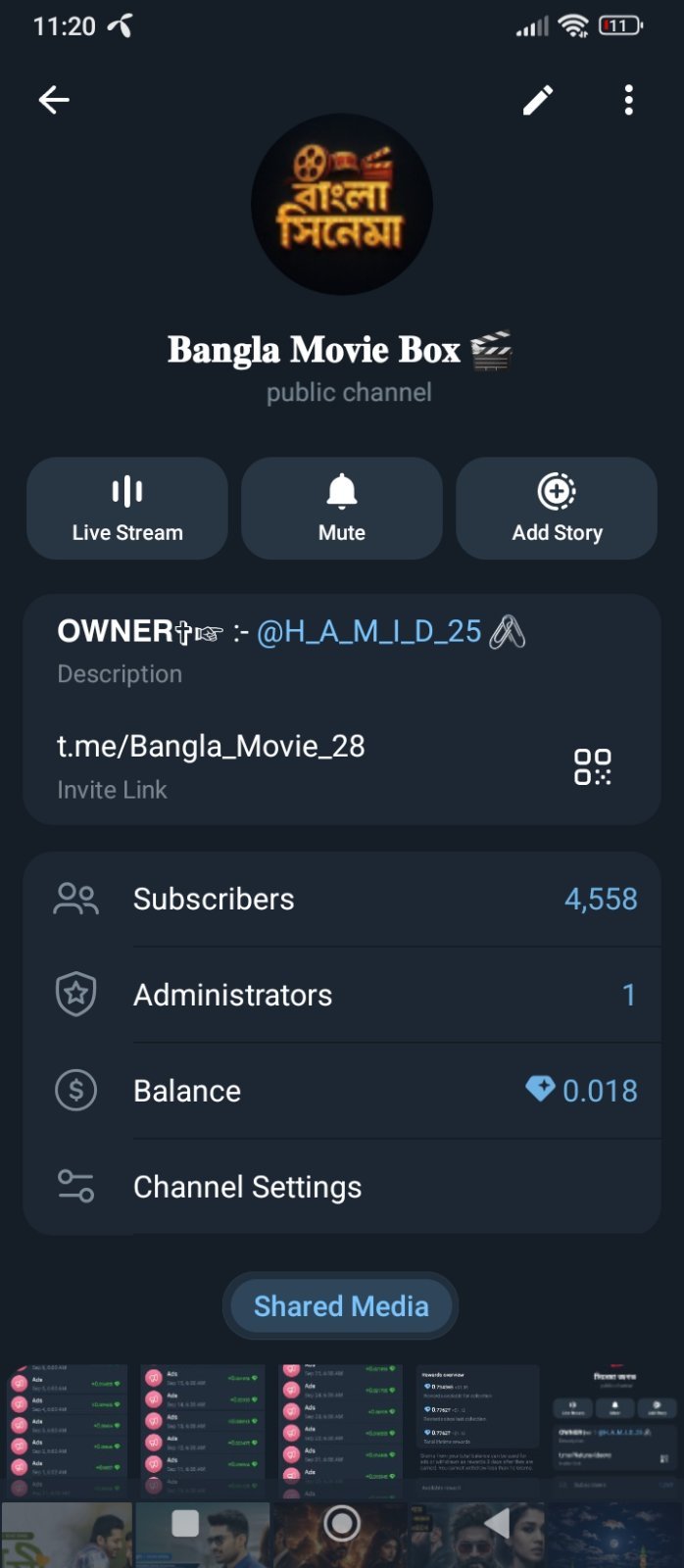 Teligram Cenel sell.. 4500 subscribers