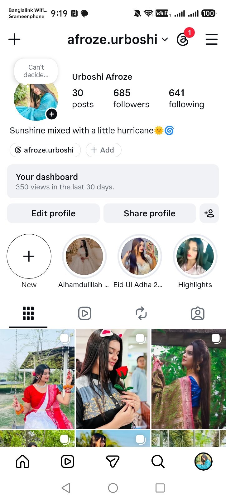 🔥 Instagram Account For Sale | 685 Followers | 30 Posts | Premium Personal Prof