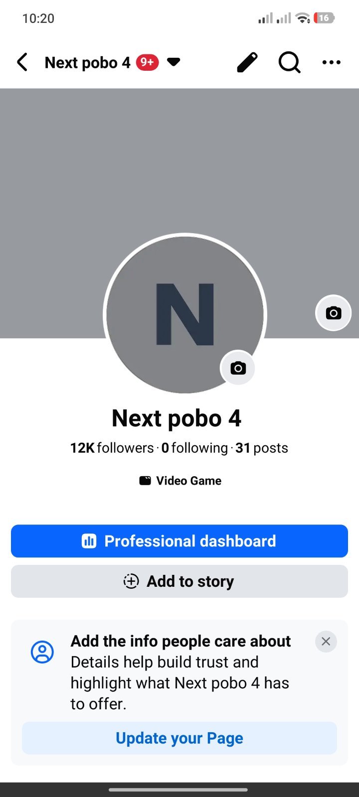 12k Organic followers Facebook page.