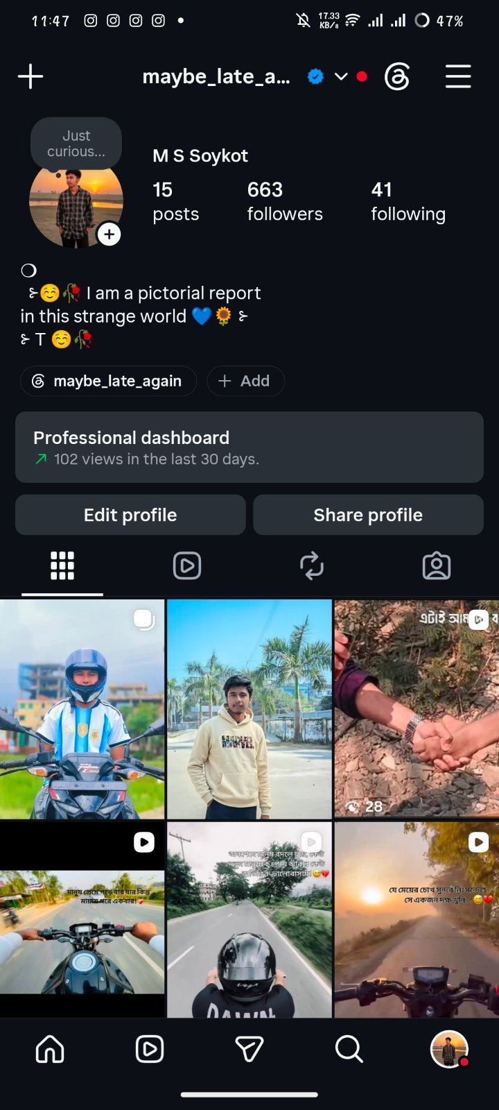 Personal Instagram Account for sell