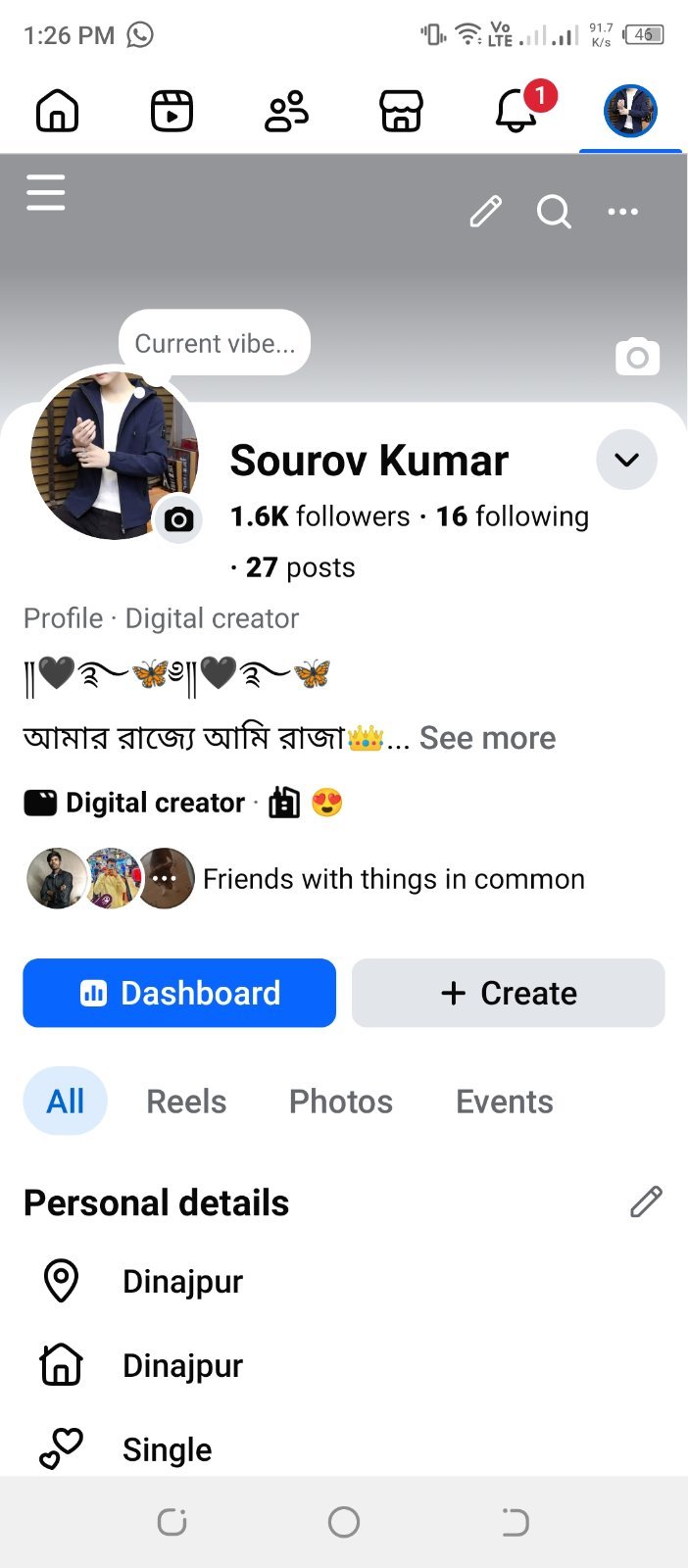 2022 ,,, 4 years old Facebook account sell