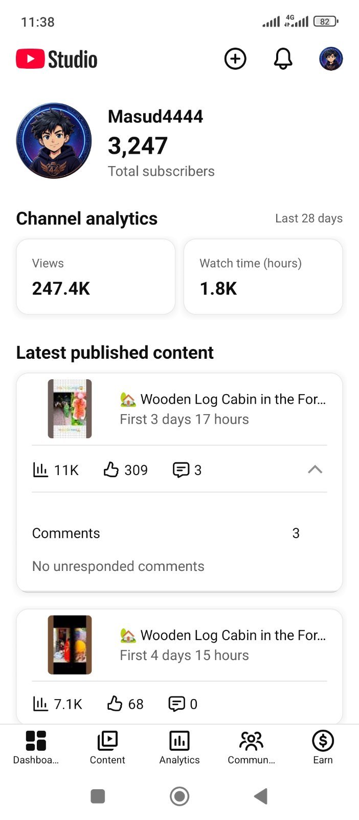 YouTube channel Subscribe 3240 running channel price 4500