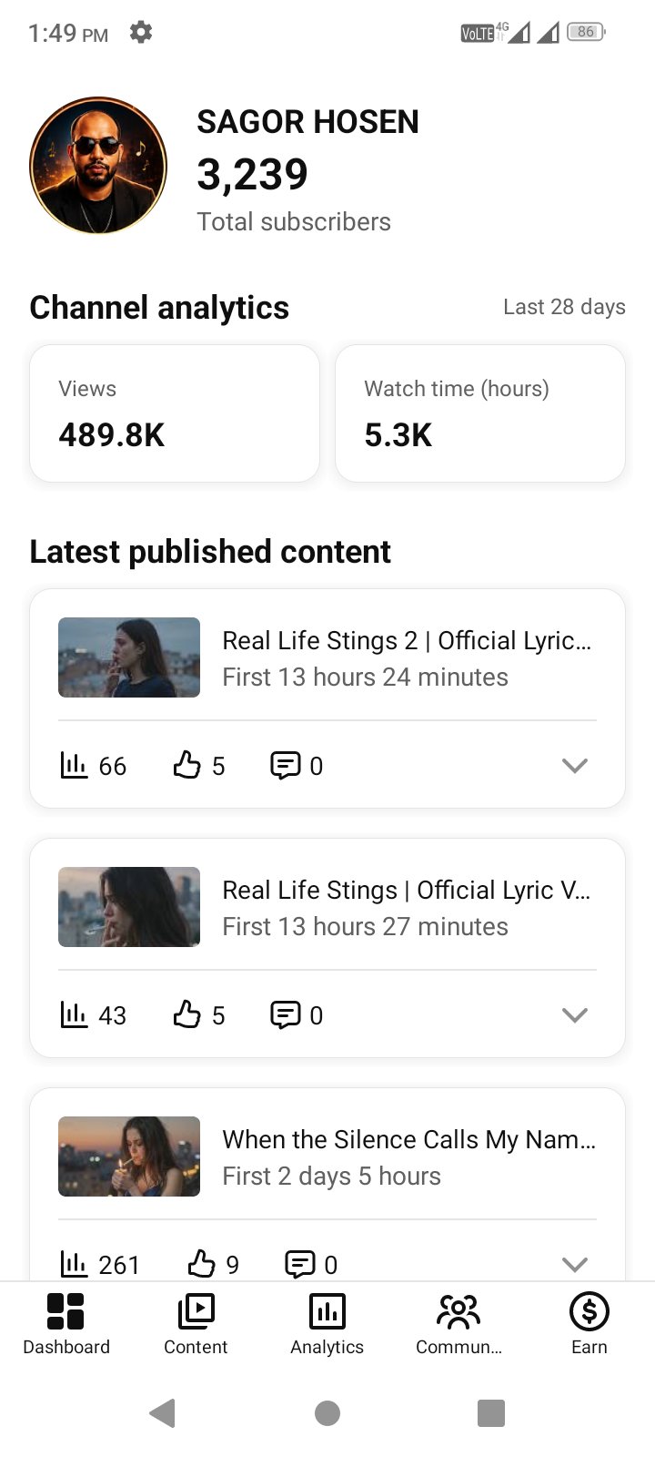 আমার এই চ্যানেলটা নিজের হাতে গড়া চ্যানেলে ভালো ভিউ হয় অনেক ভালো ভিউ হয় চ্যানে
