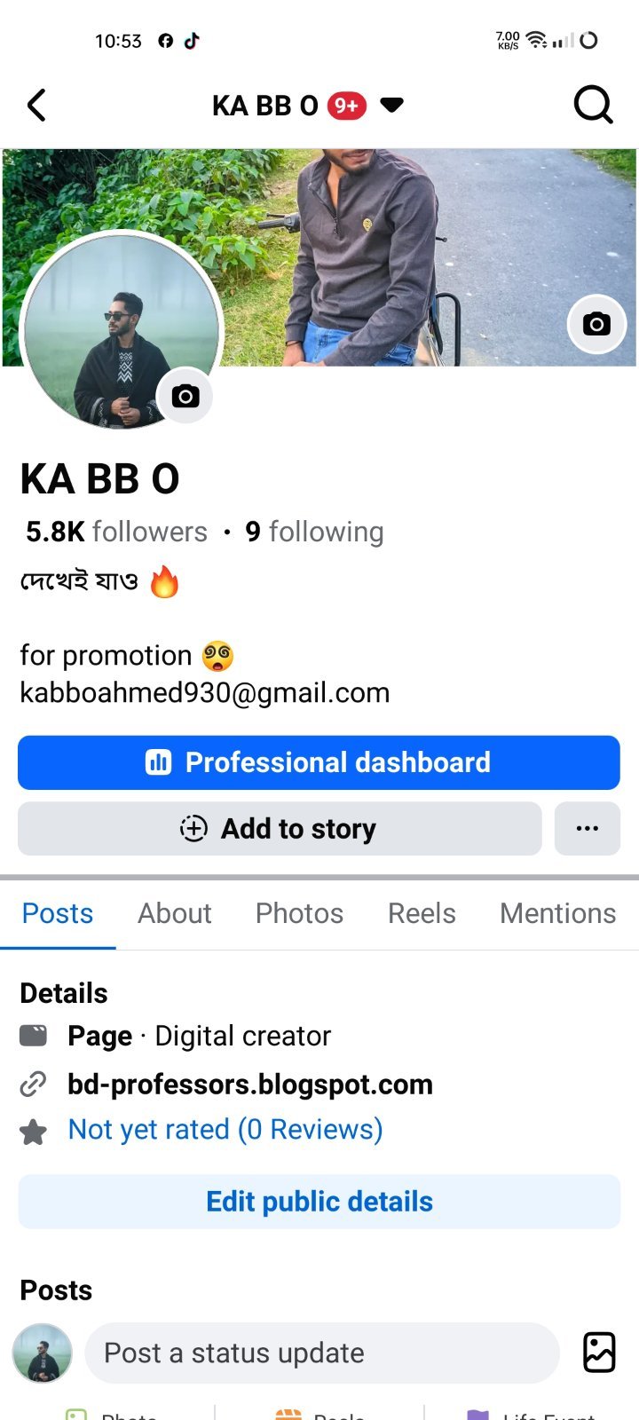 5854 Follower Non Monitaization Facebook Page Sell