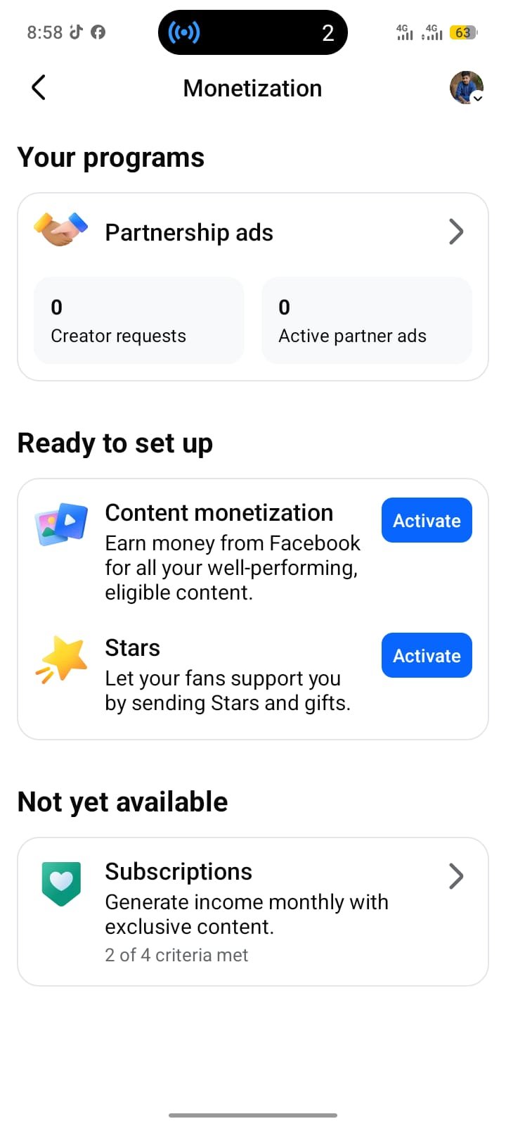 🔥 Content Monetization Eligible + Stars Ready | 10K Followers Premium Page