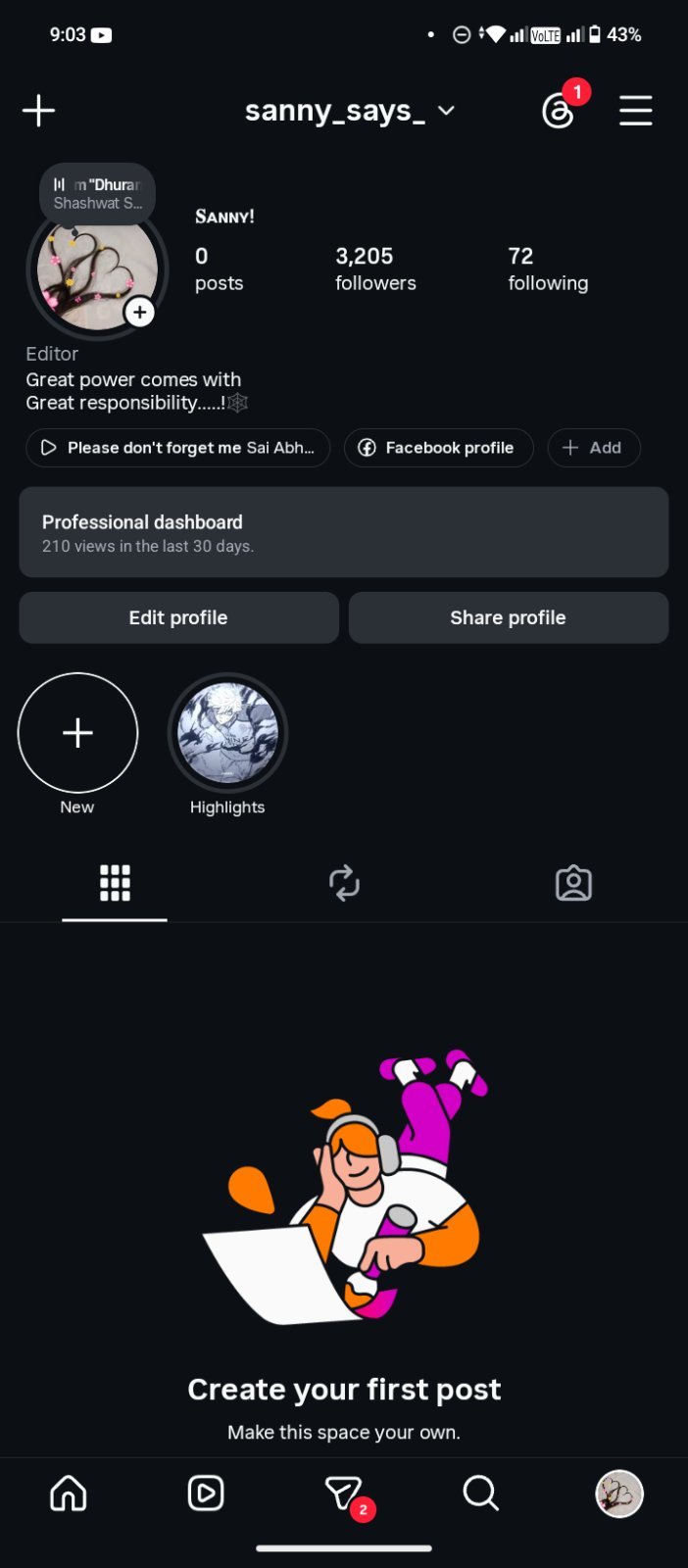 Personal account