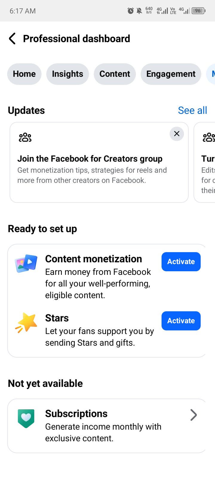 Penel cm setup page available bot followers monetize setup page