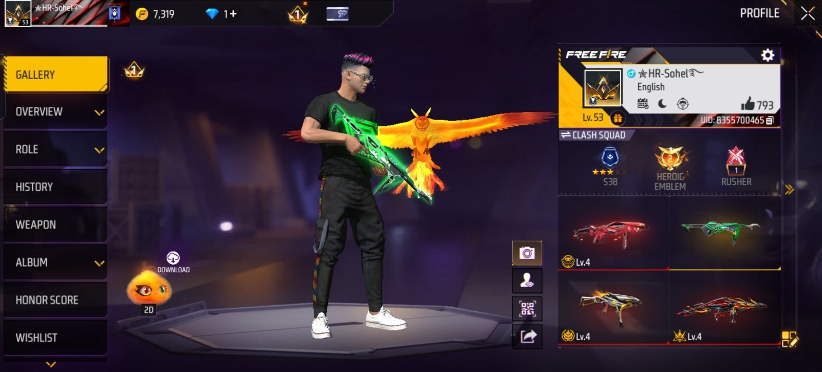 Full fresh account