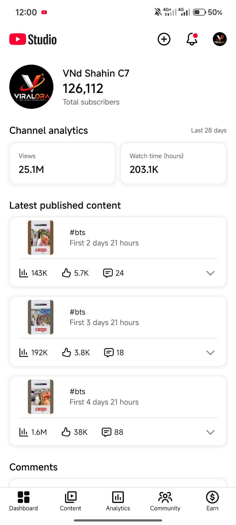 126k sub channel for sale