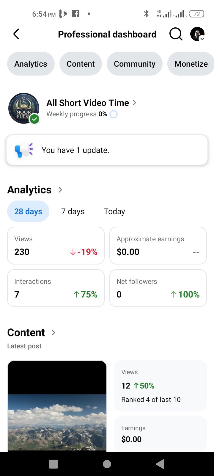Facebook page