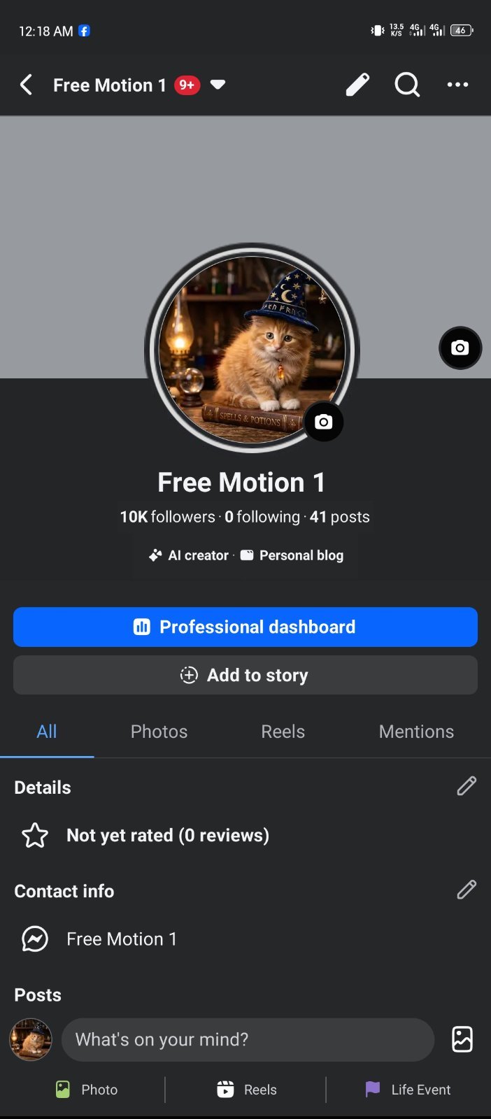 10k follower momitze page for sell