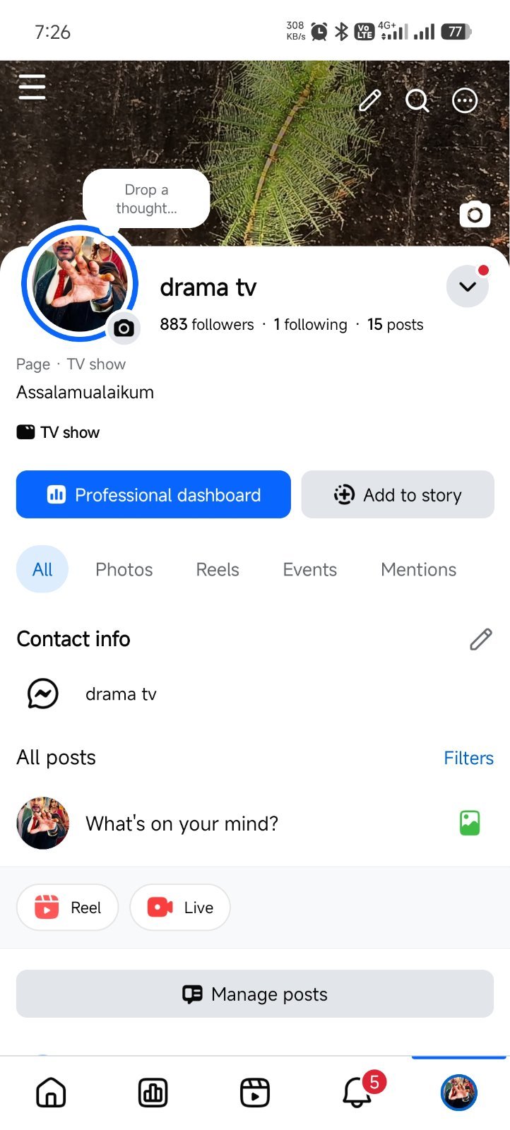 Facebook page