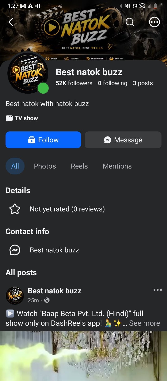 Best Natok Buzz-52K Organic Followers