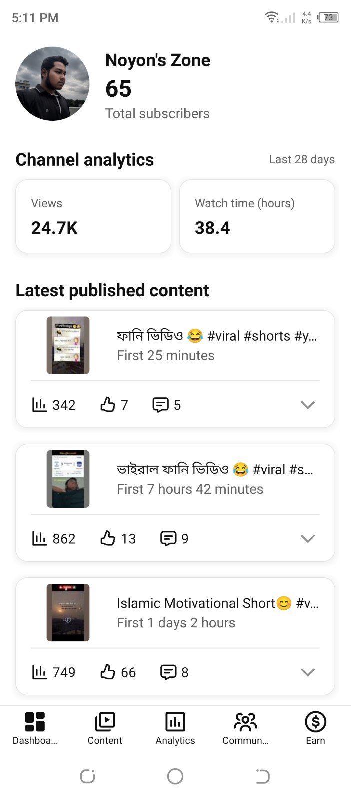 Fresh Shorts YouTube Channel. Only 700tk
