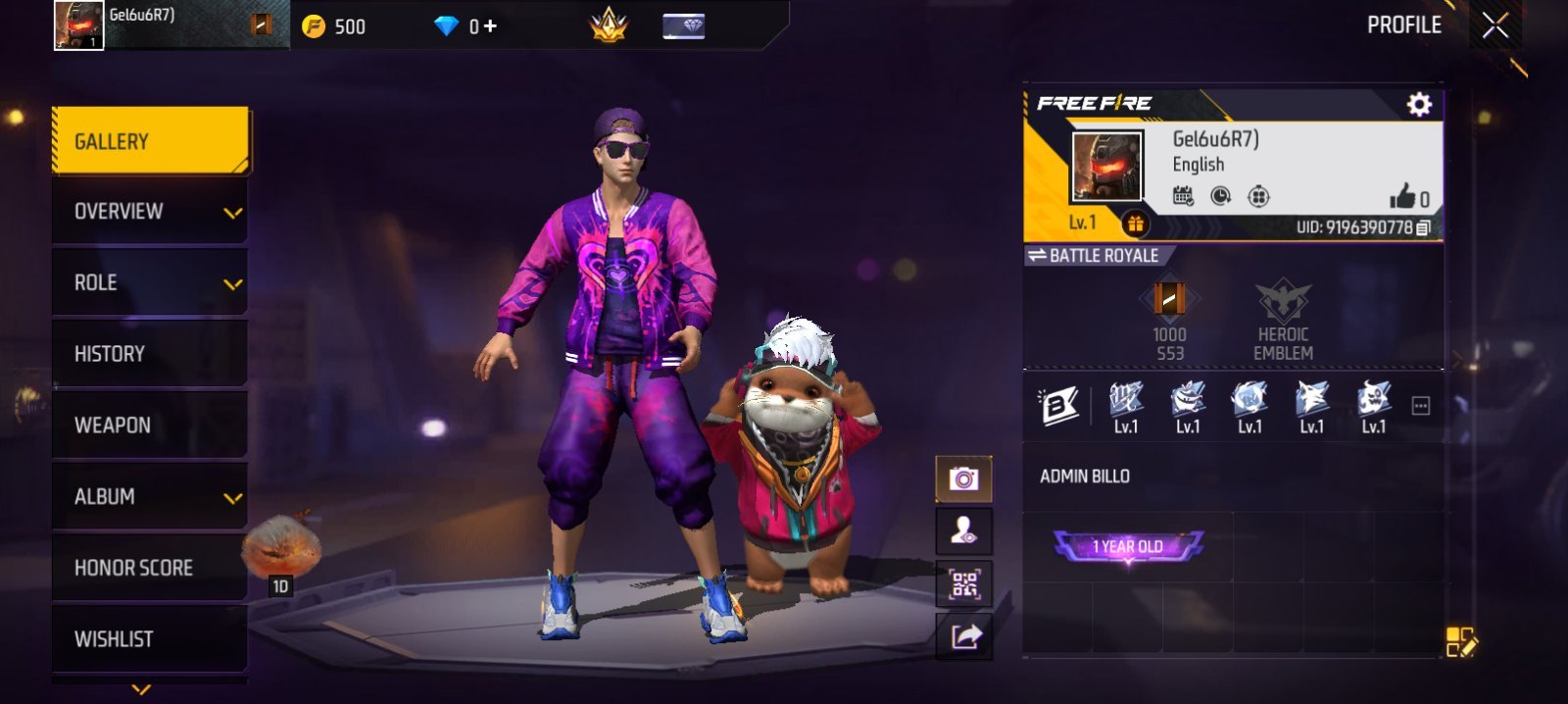 FREE FIER 1 LEVEL ID