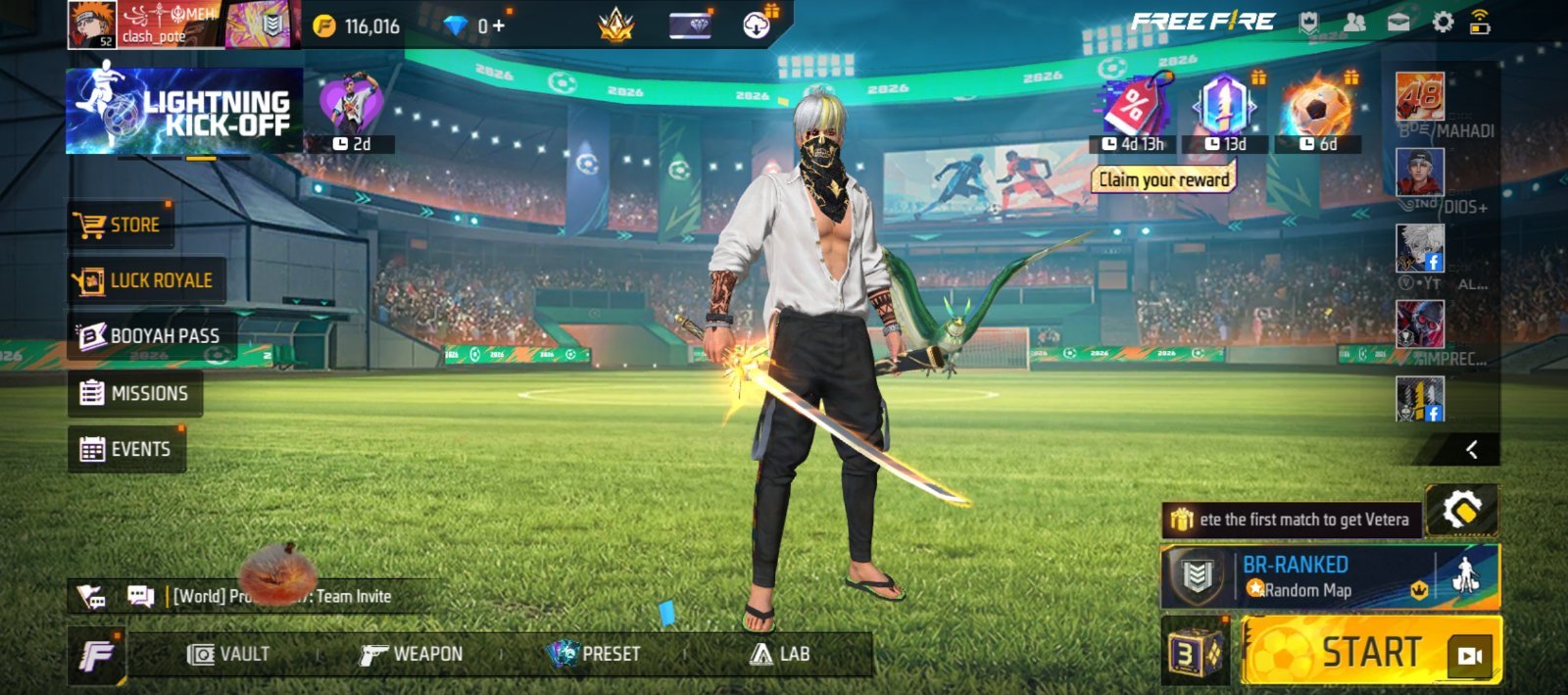 Free Fire ID Fixed Price