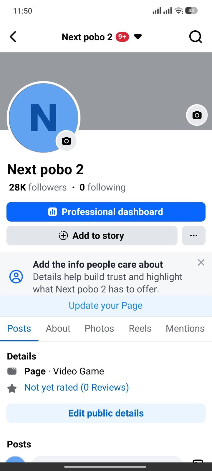 28k Organic followers Facebook page.