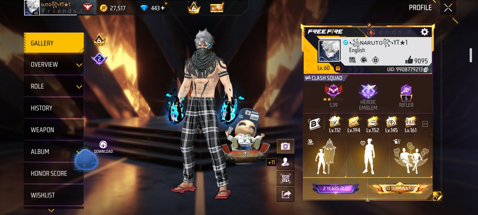 Premium Free Fire ID for Sale | All Items Included | ৳4,000
