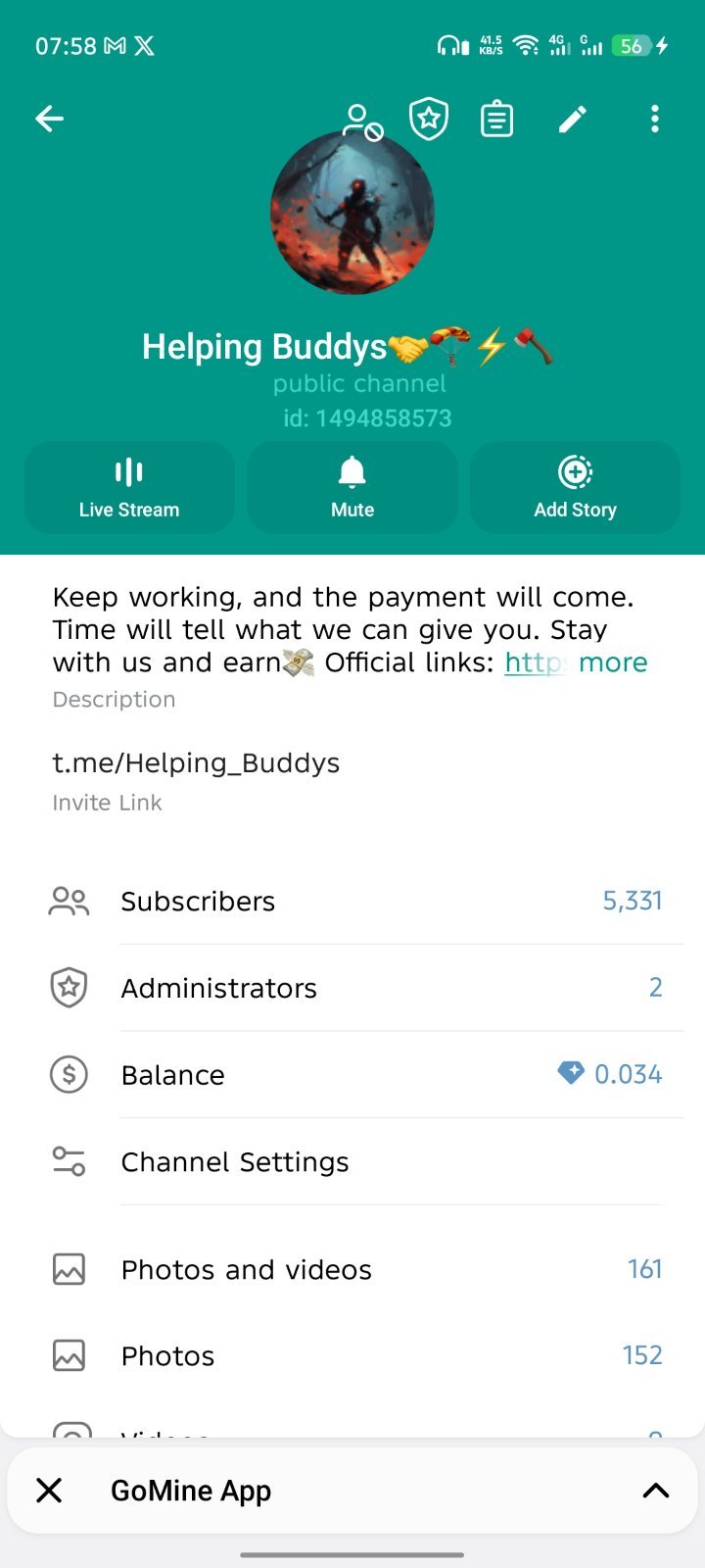 Telegram Channel - 5.3k Subscribers