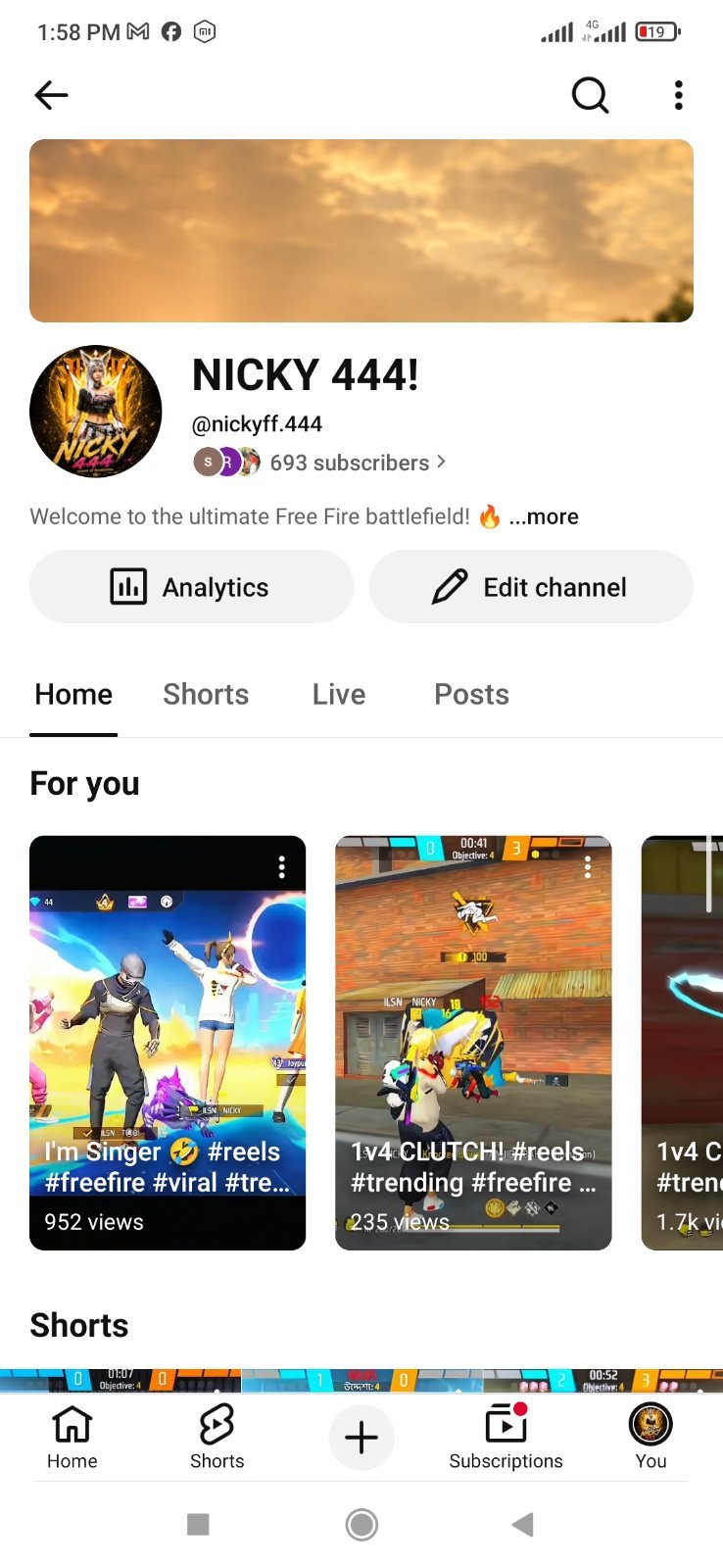 NICKY 444 YouTube channel
