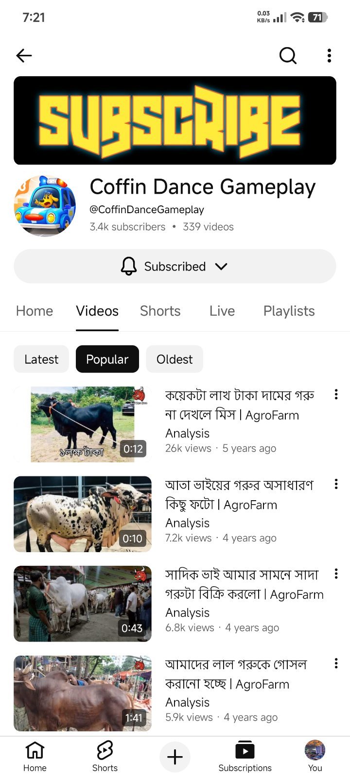 3K+ Sub Old Non Monetize Channel