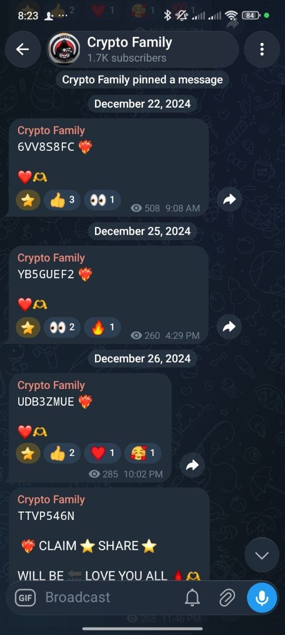 🔥 Telegram Channel for Sale | Crypto Family | 1.83K Subscribers | TON Monetized
