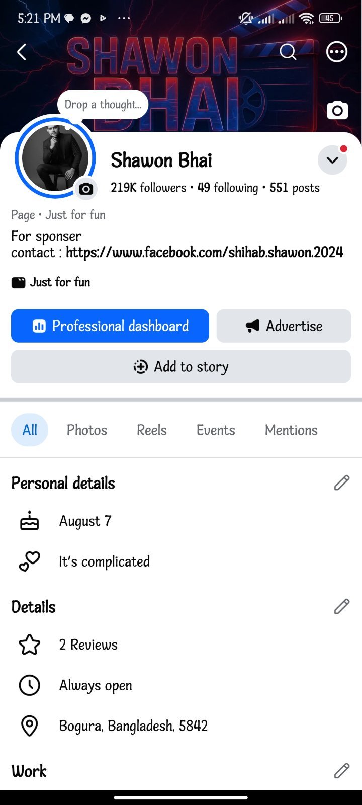 Sell Facebook viral islamic page-219k followers -full fresh page & monitized