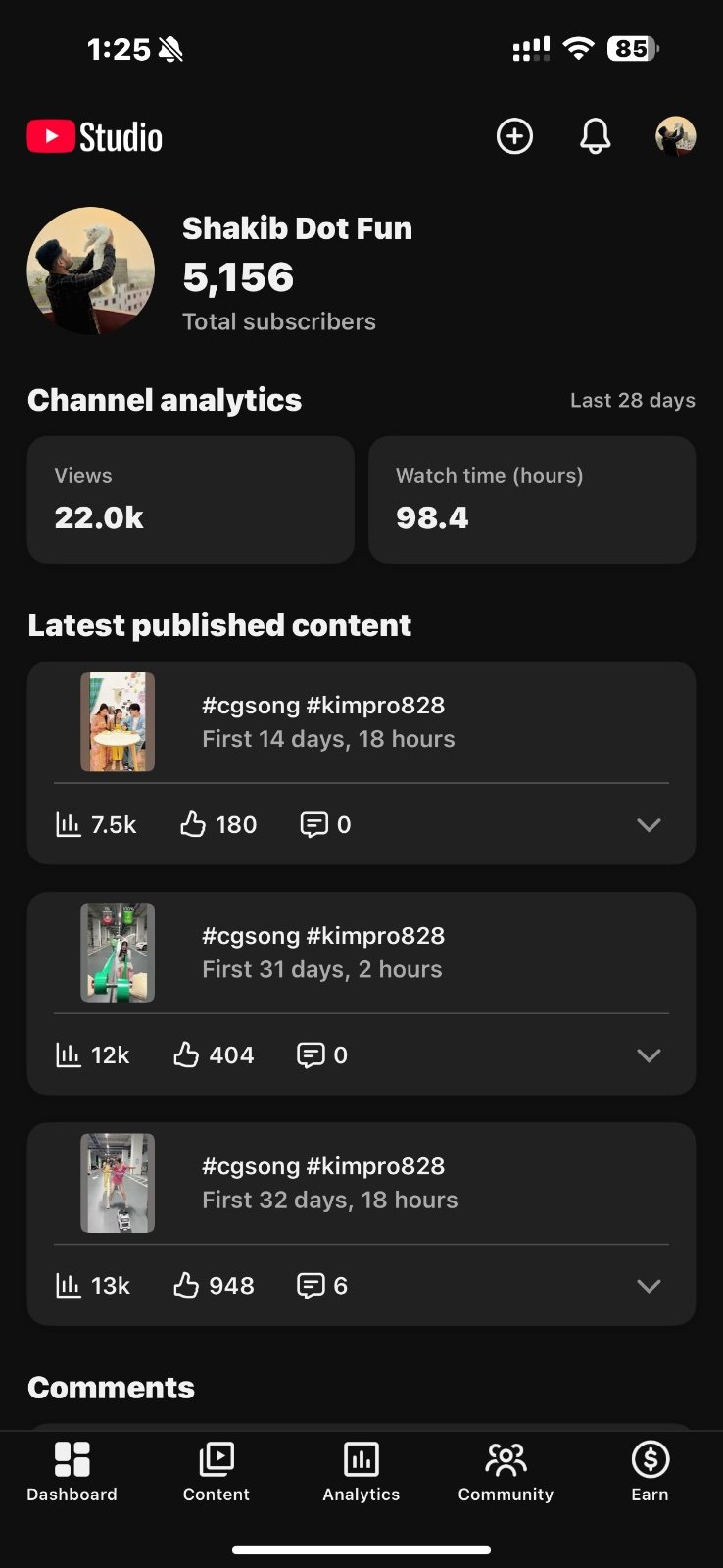 Raning YouTube channel