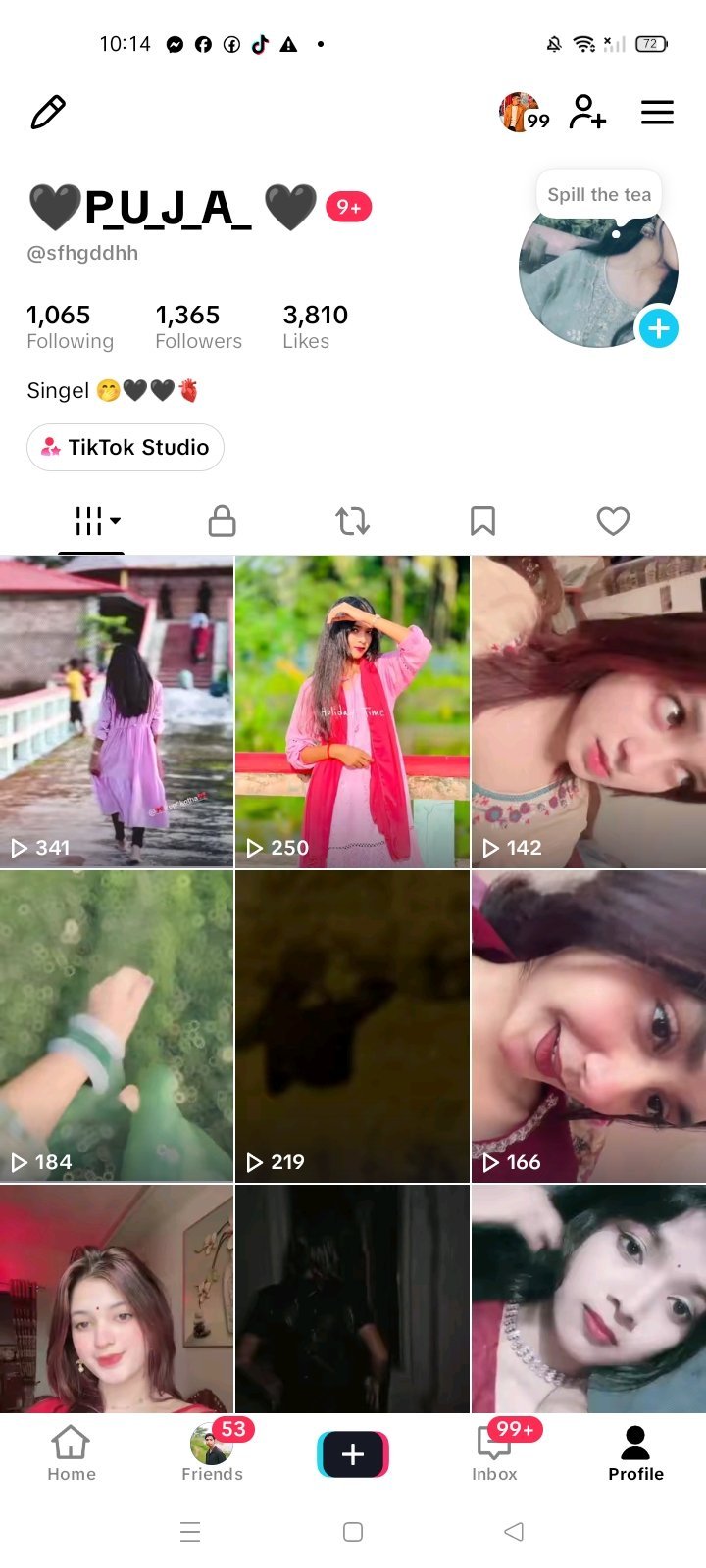 ১ মাসে 3.8K Like Viral TikTok ID