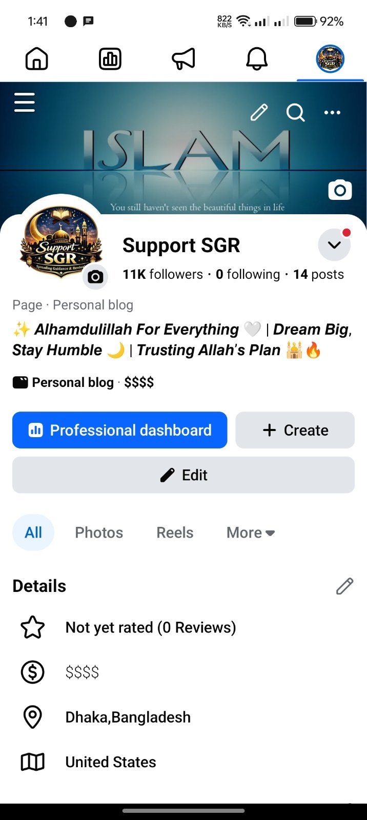 Facebook – 11k Followers👤