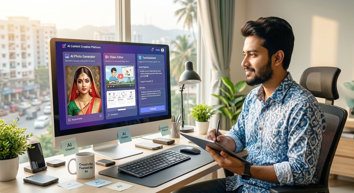 AI Content Creation Service: High-Quality AI Photos, Videos & Viral Captions/Tex