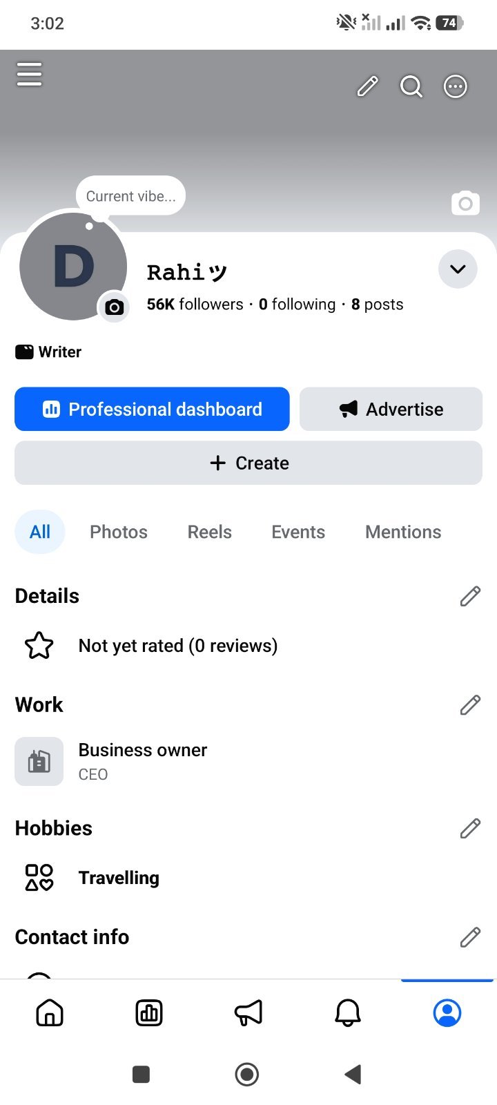 56k Facebook Page available For Sell