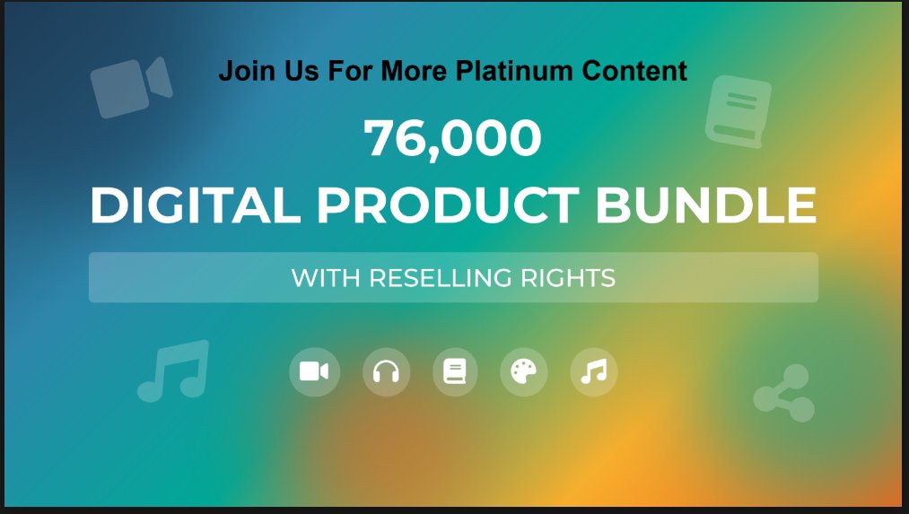 74000+ digital product bundel ready to reselling