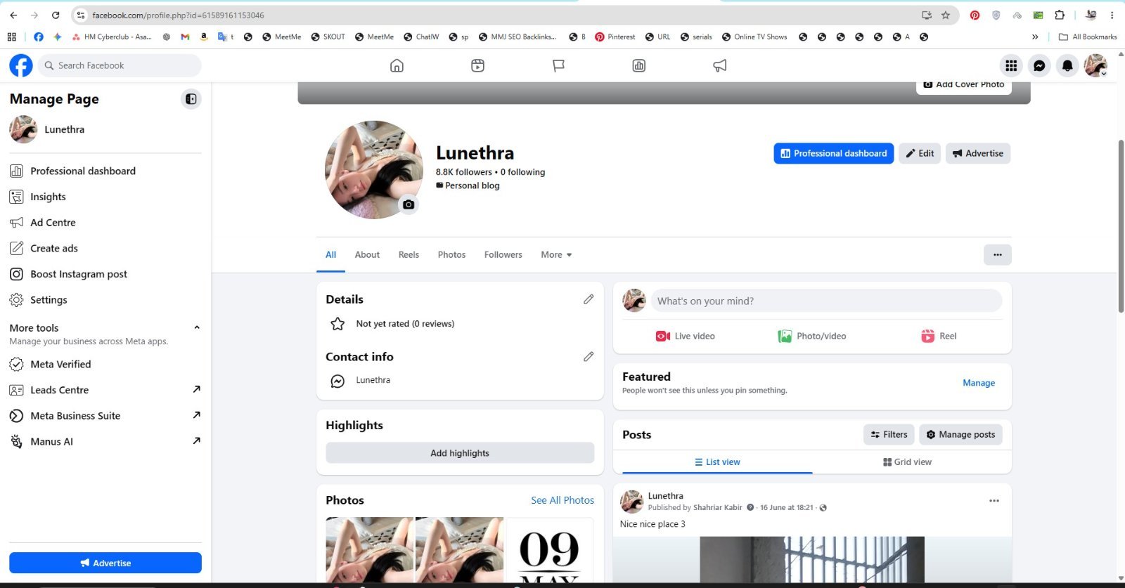 Content Monetization page for sell, no issues, all ok
