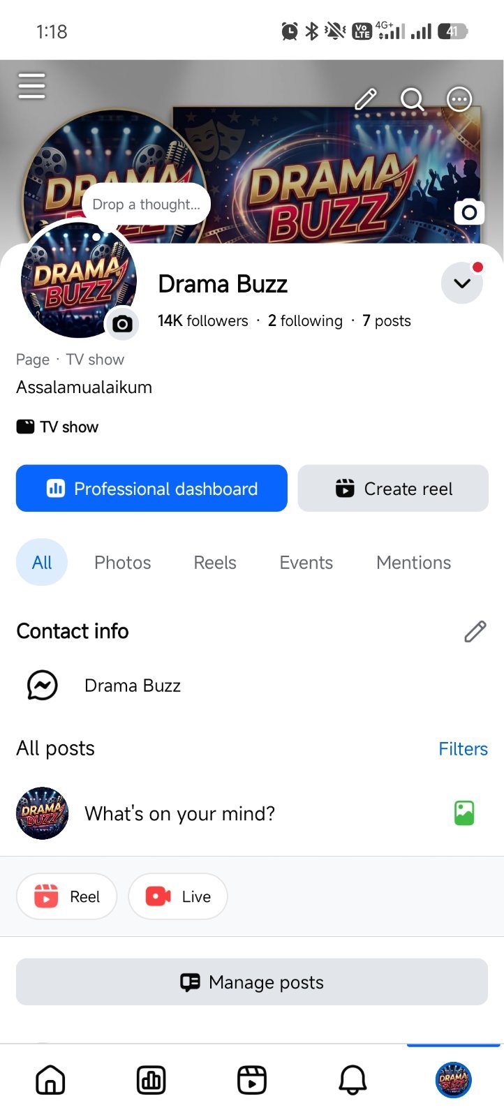 Facebook page