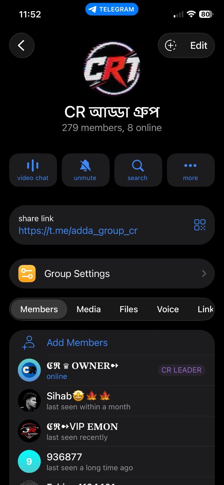 telegram channel  all original member
