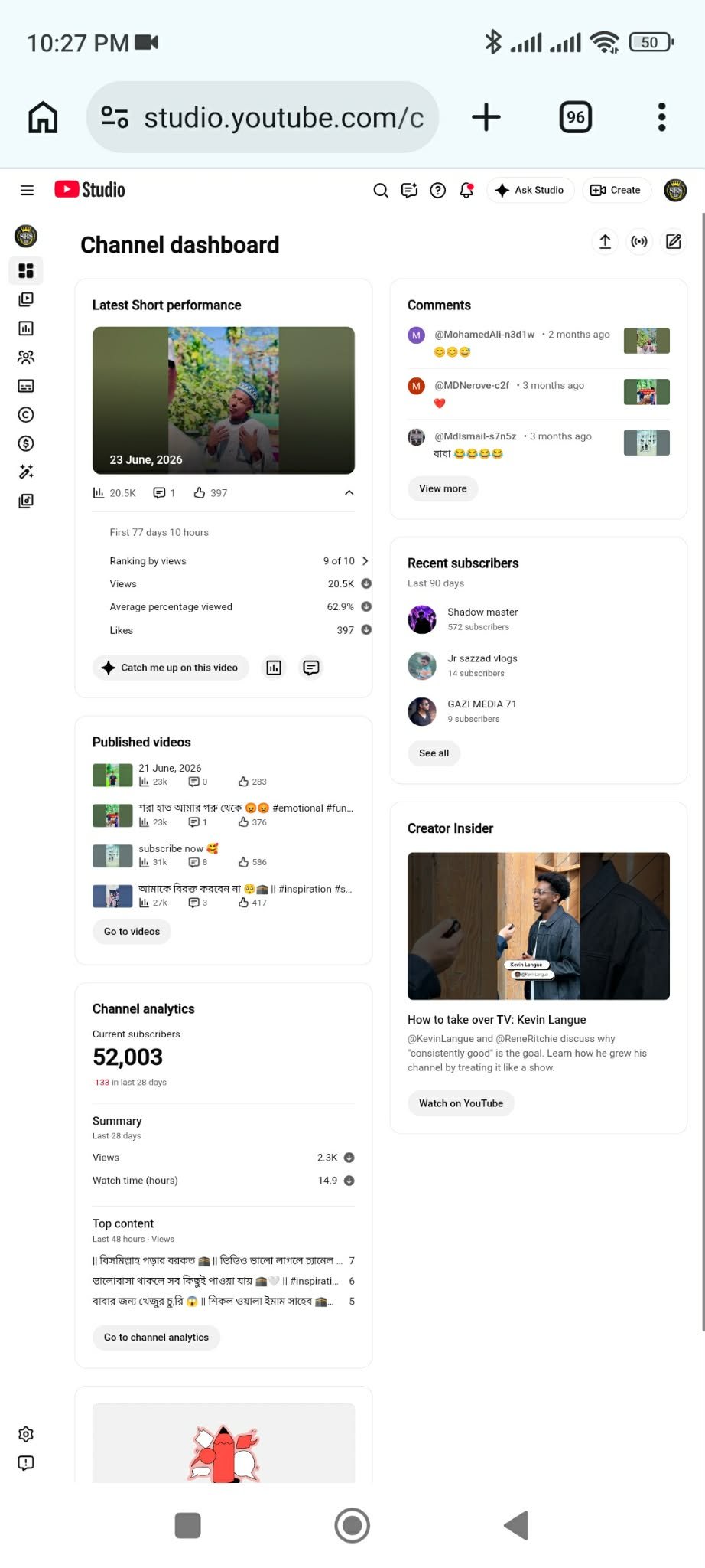Youtube channel sall | 52K Subscribers | emergency sall |