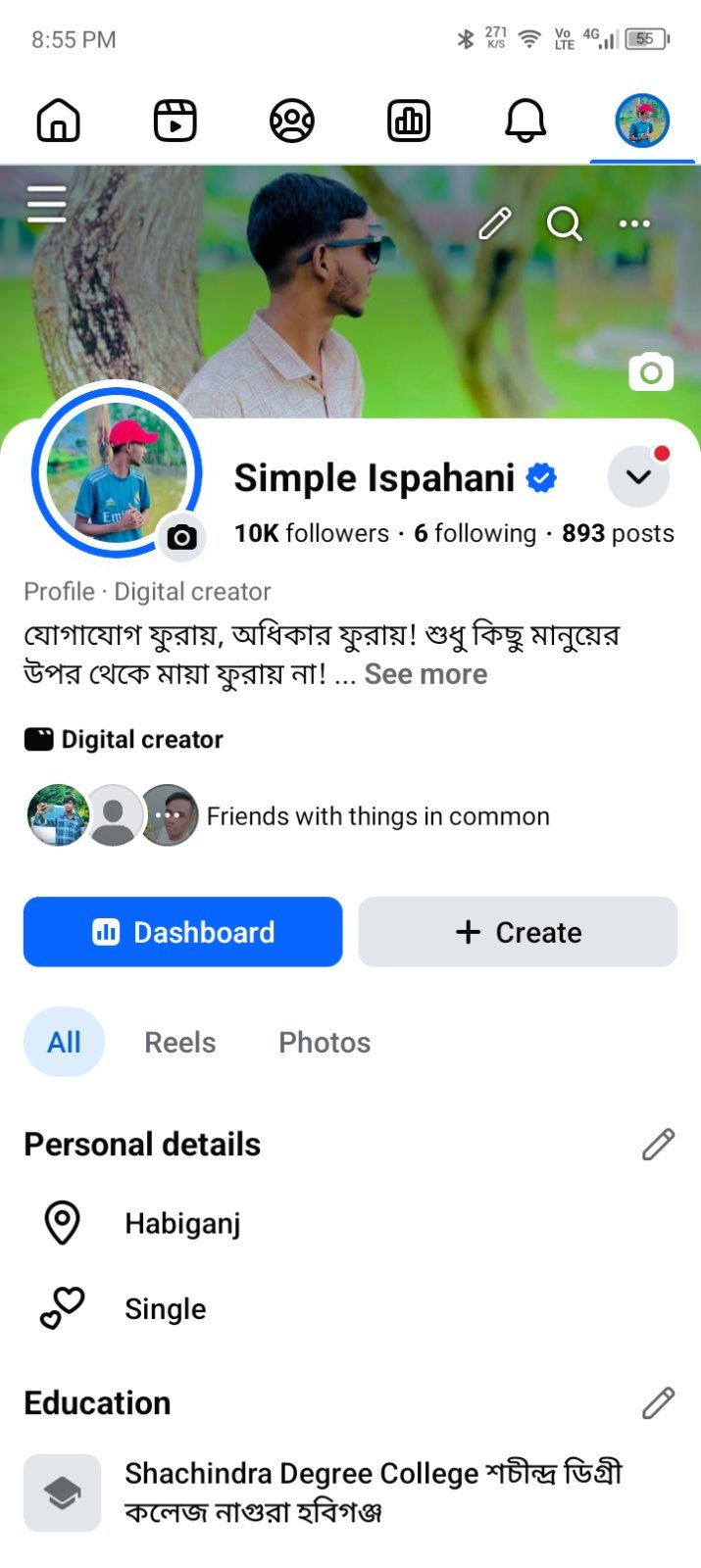 Facebook page