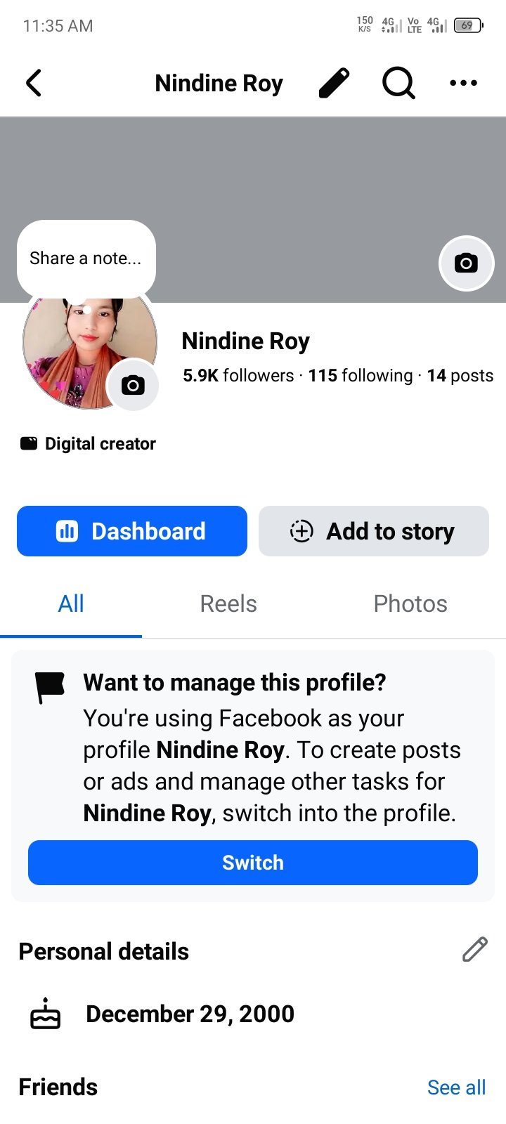 Facebook ID 5.9k Followers