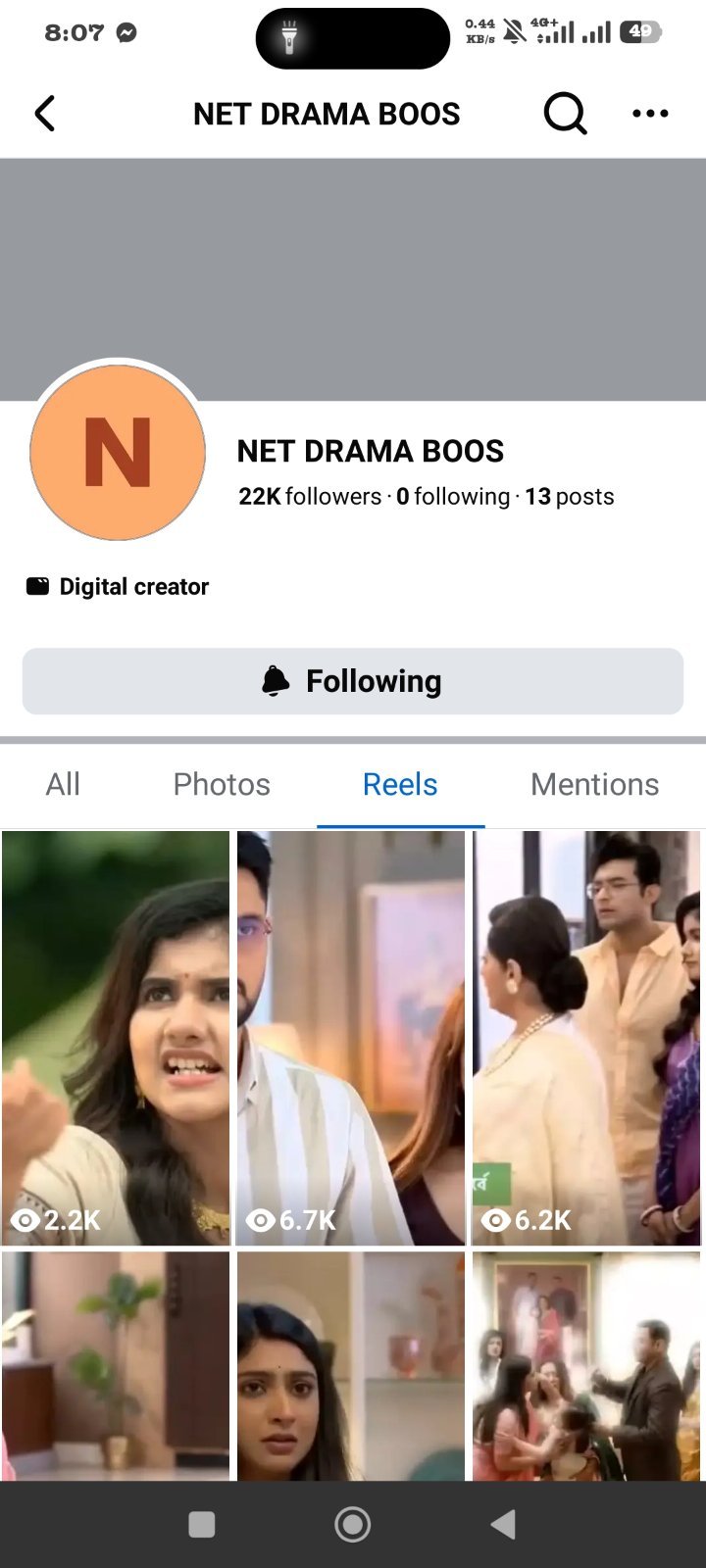 22k follower ar page, organic page