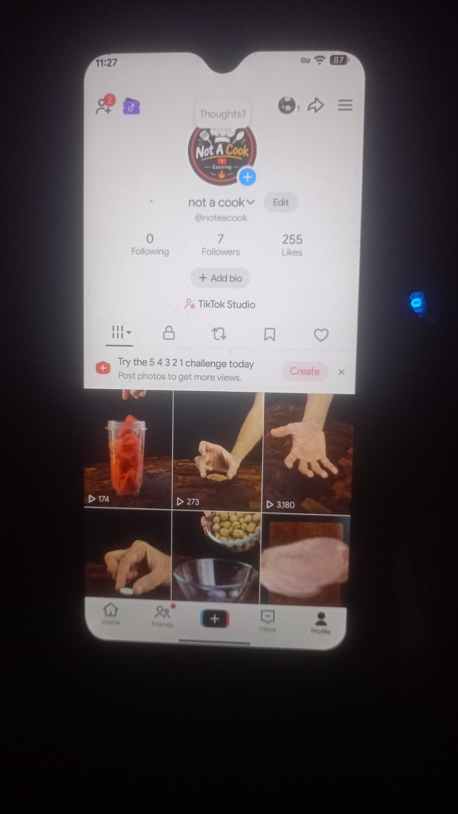 TikTok Growth Challenge Account