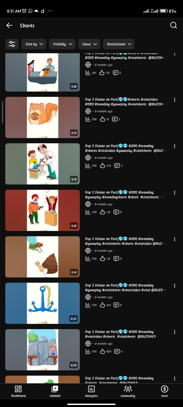 full fresh condition channel no copyright no Strike everything okay