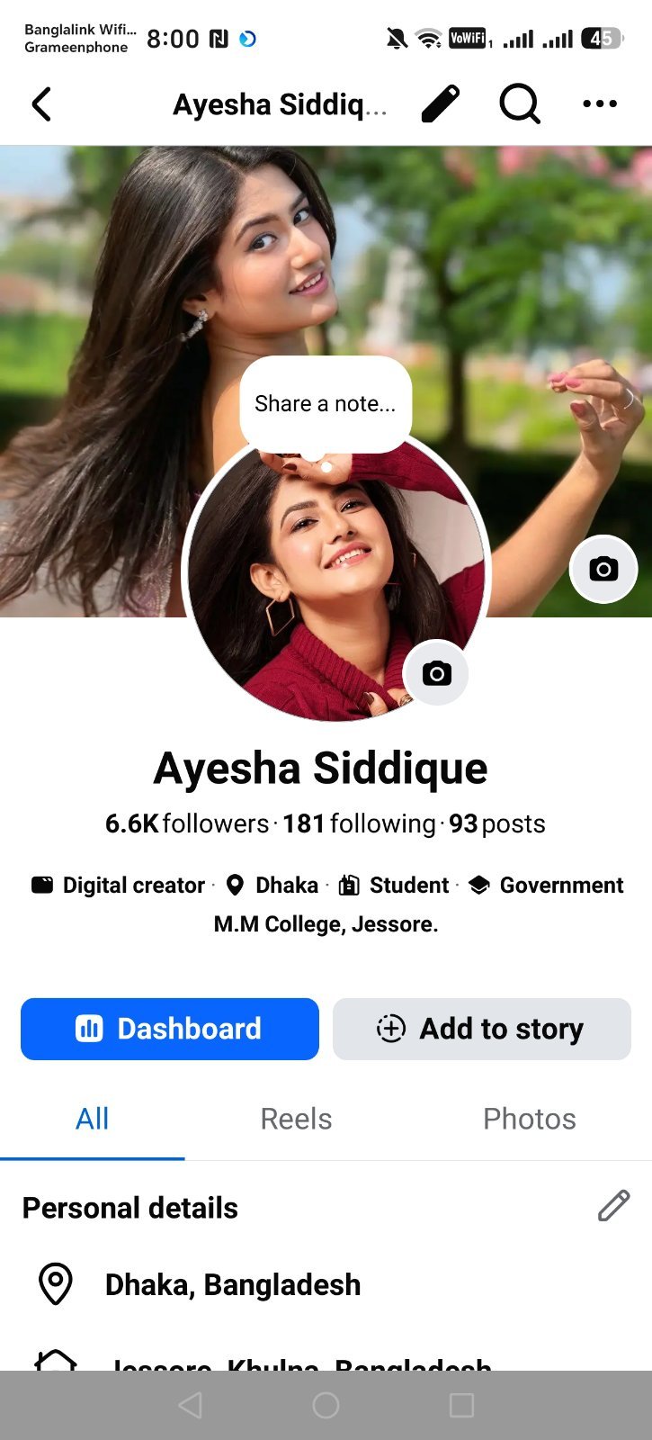🔥 Facebook Profile For Sale | 6.6K+ Followers | Digital Creator Account | 93 Po