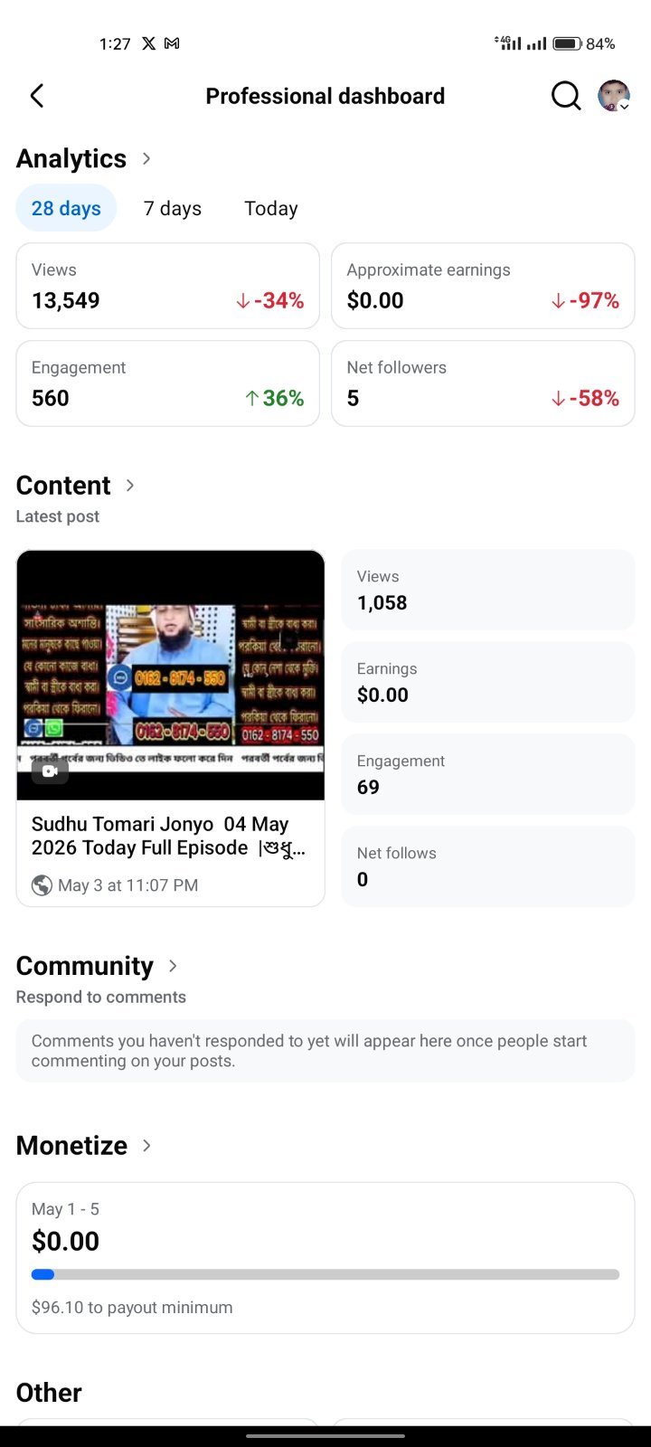 Facebook profile